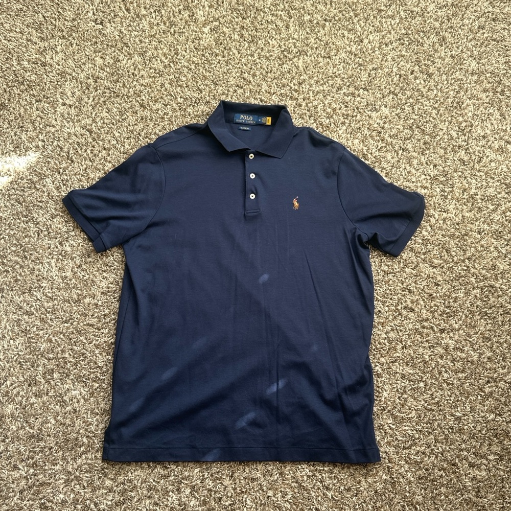 Ralph Lauren Men's Deep Blue Polo Shirt